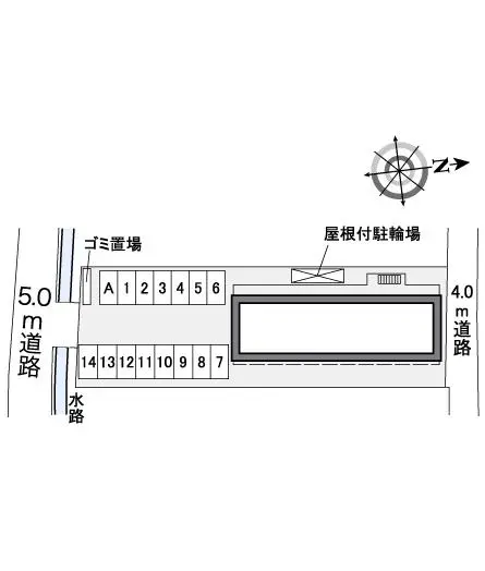 ★手数料０円★木津川市木津清水　月極駐車場（LP）